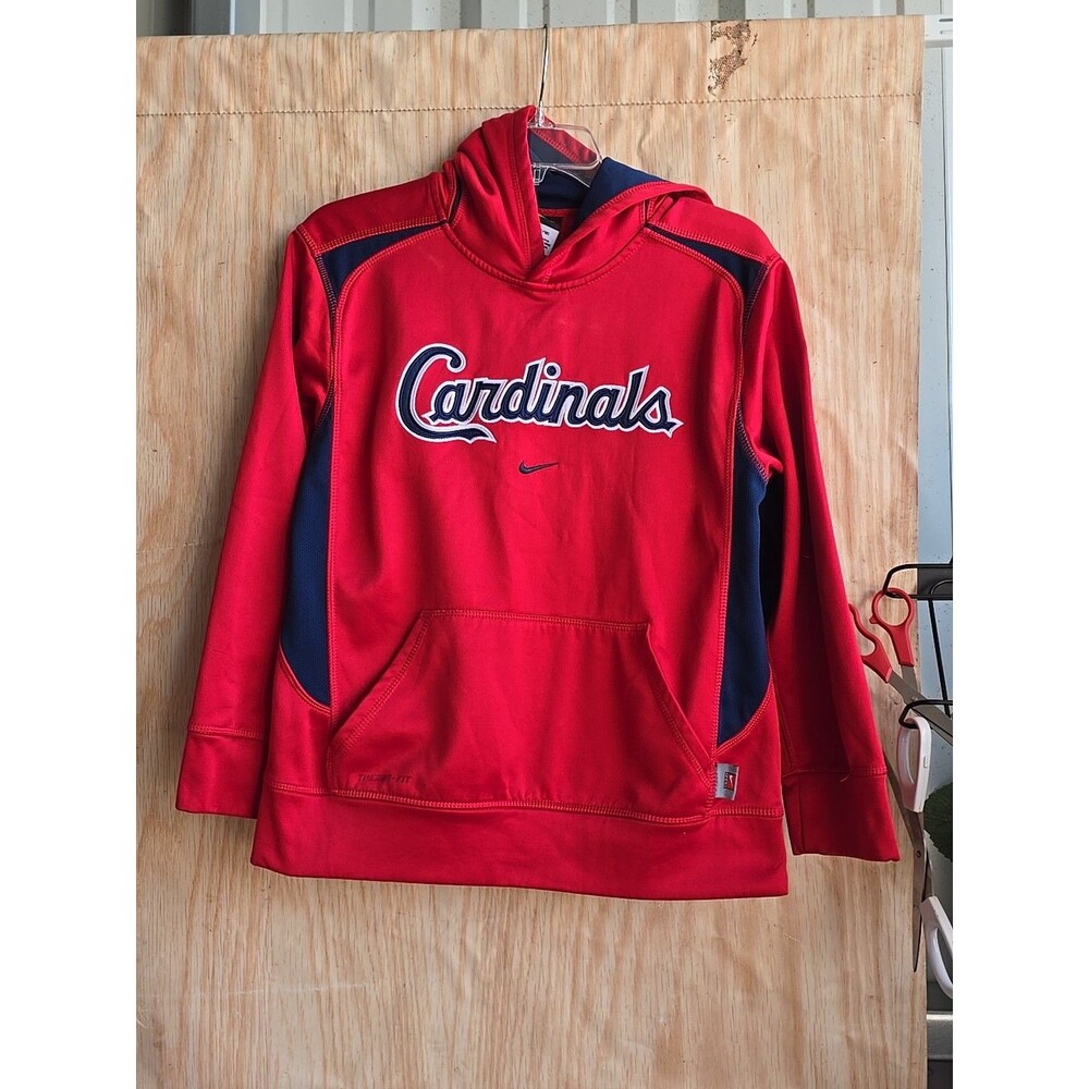 Nike Team Fit Therma Vintage St Louis Cardinals Baseball Hoodie Embroider